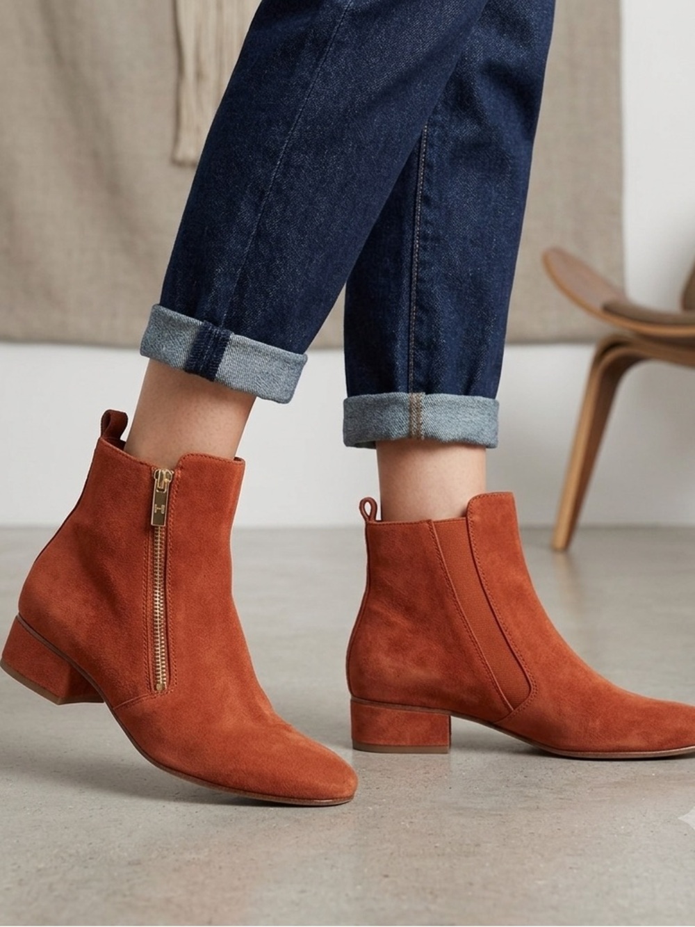 Halston Heritage Alyson ankle boots. Size 5.5